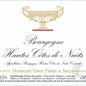 GROS FRERE & SOEUR HAUTES COTES DE NUITS BLANC 2024 75cl